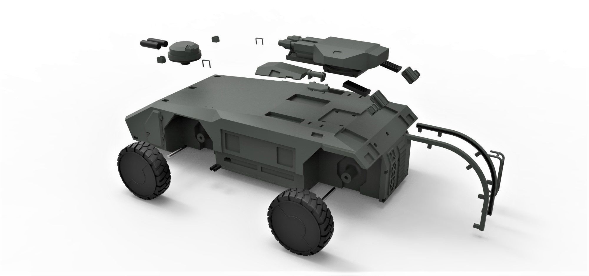 M577 carrier from Aliens Scale 1 to 32 3D print model_23