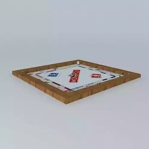 Monopoly game board Free 3D model