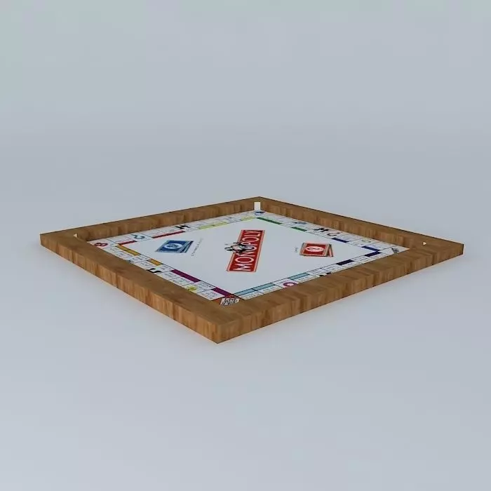 Monopoly game board Free 3D model_0