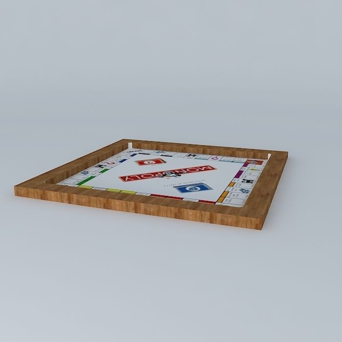 Monopoly game board Free 3D model_1