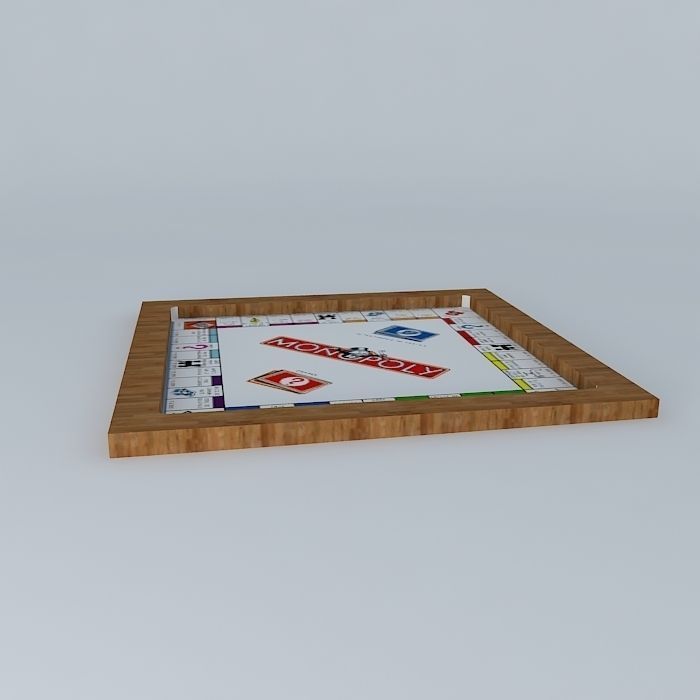 Monopoly game board Free 3D model_2