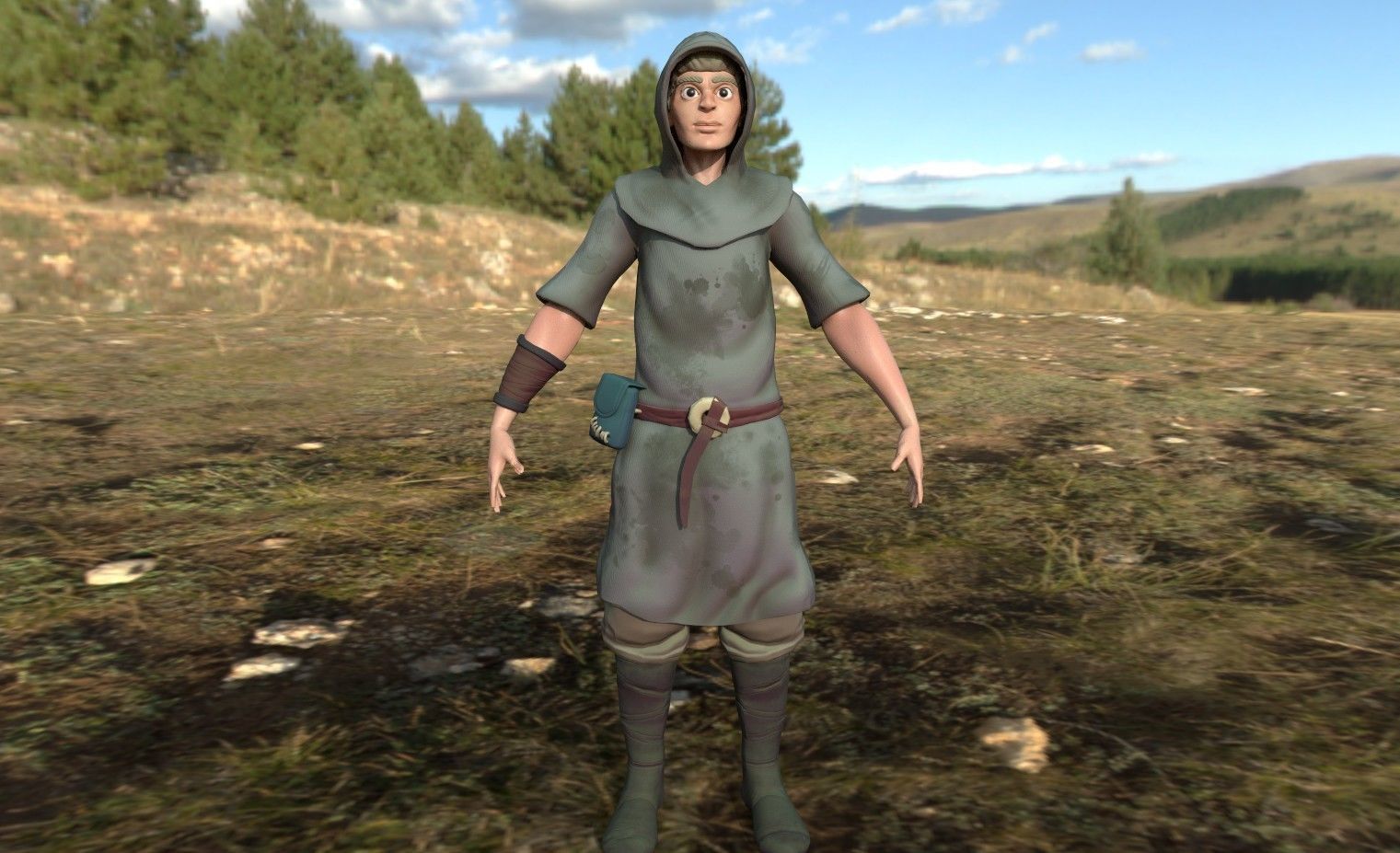 Game ready 3D character FREE Free low-poly 3D model_5