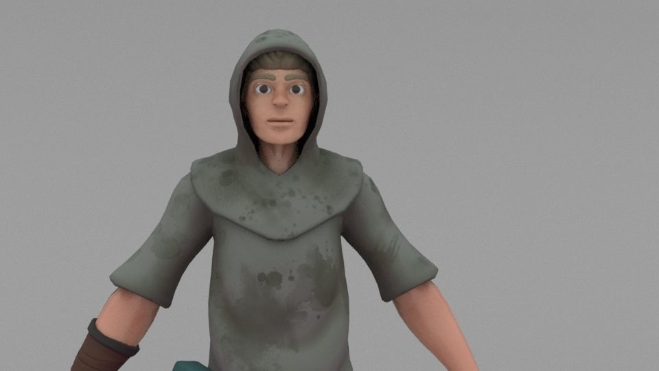 Game ready 3D character FREE Free low-poly 3D model_6