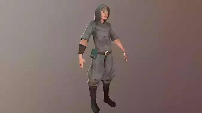 Game ready 3D character FREE Free low-poly 3D model