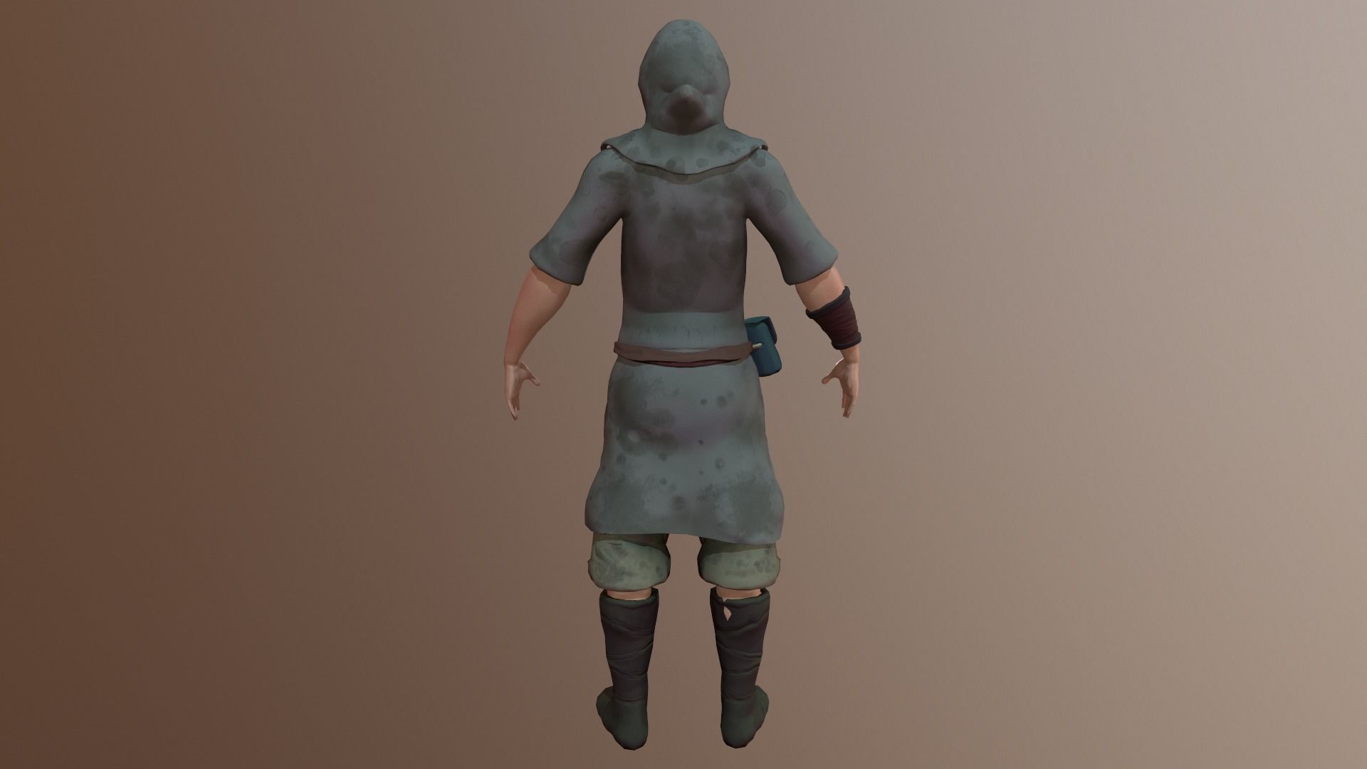 Game ready 3D character FREE Free low-poly 3D model_4