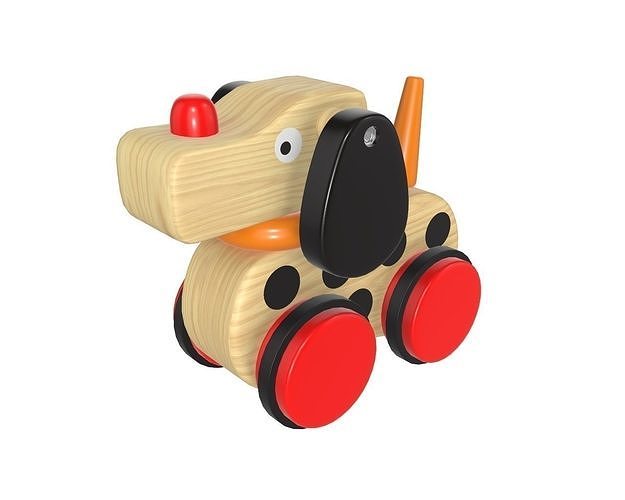 Dog wooden 3D model