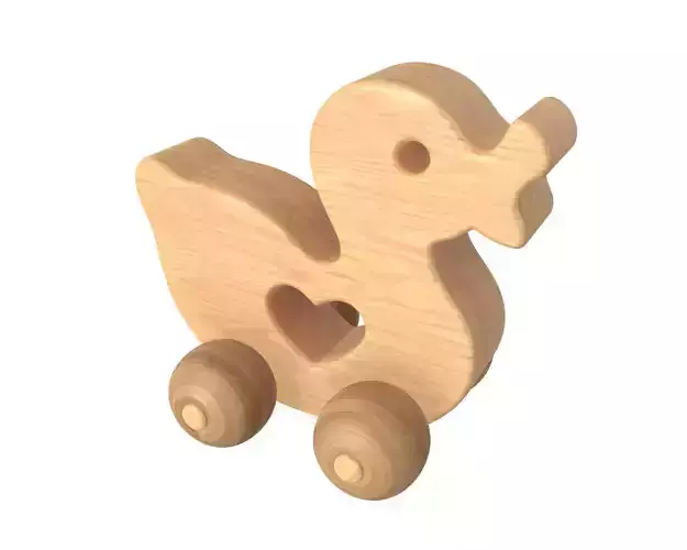 Duck wooden 3D model