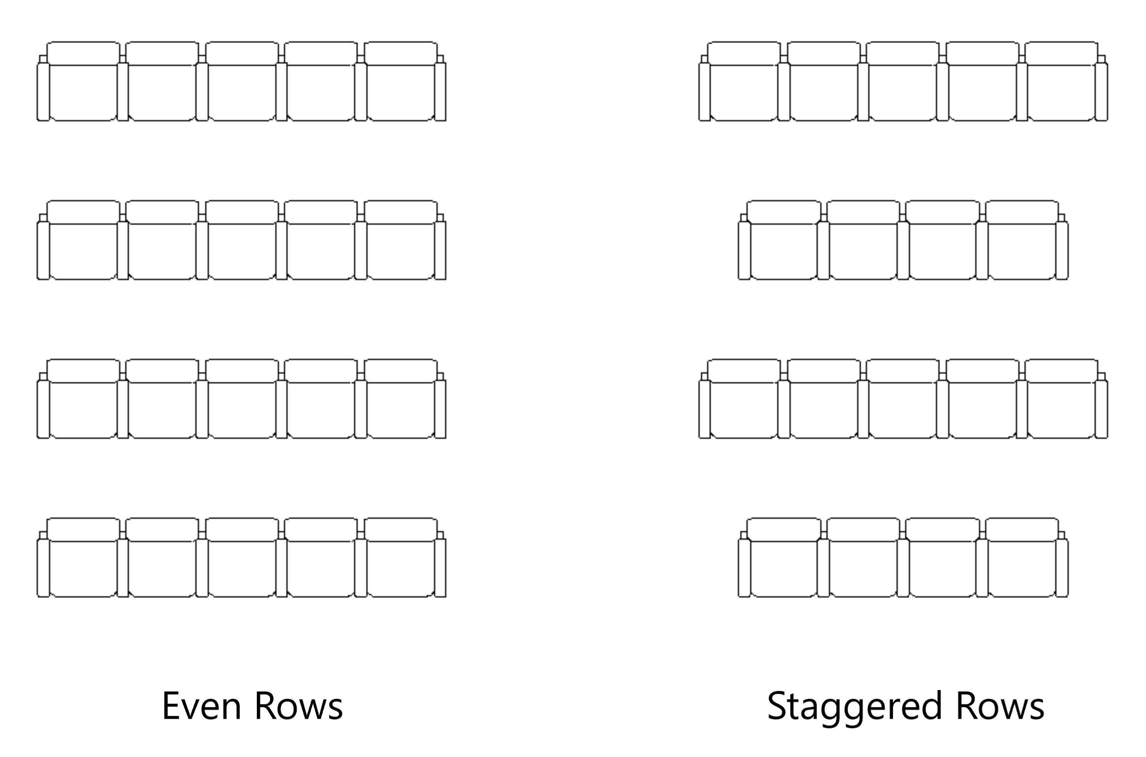 Parametric Audience Seating Array - Revit Family 3D model_1