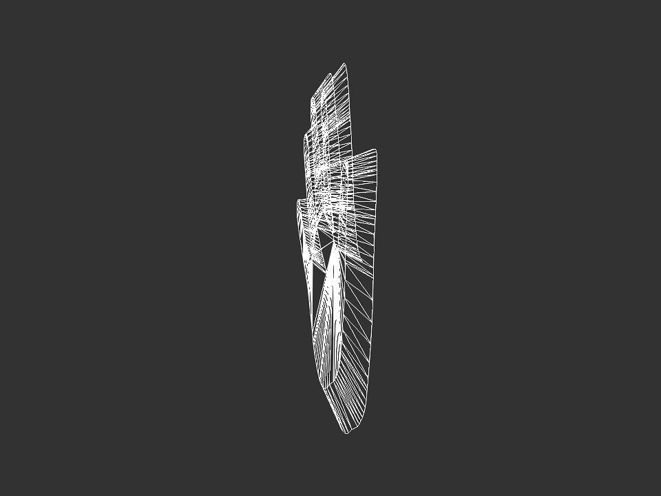 Hand 3d 2d shape 3D print model_33