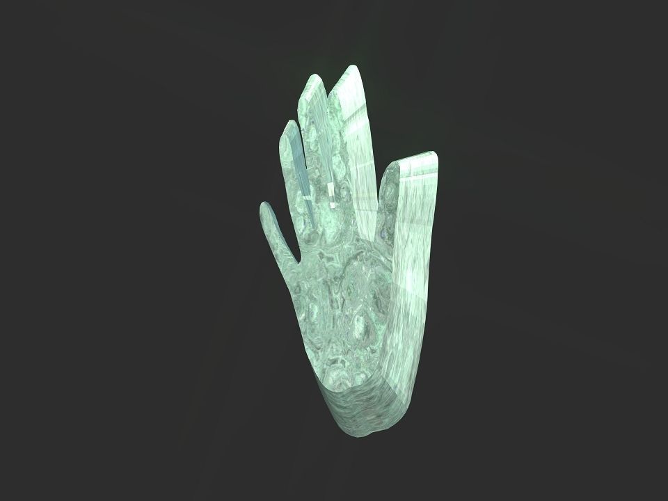 Hand 3d 2d shape 3D print model_23