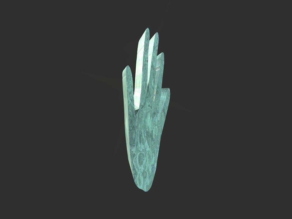 Hand 3d 2d shape 3D print model_41
