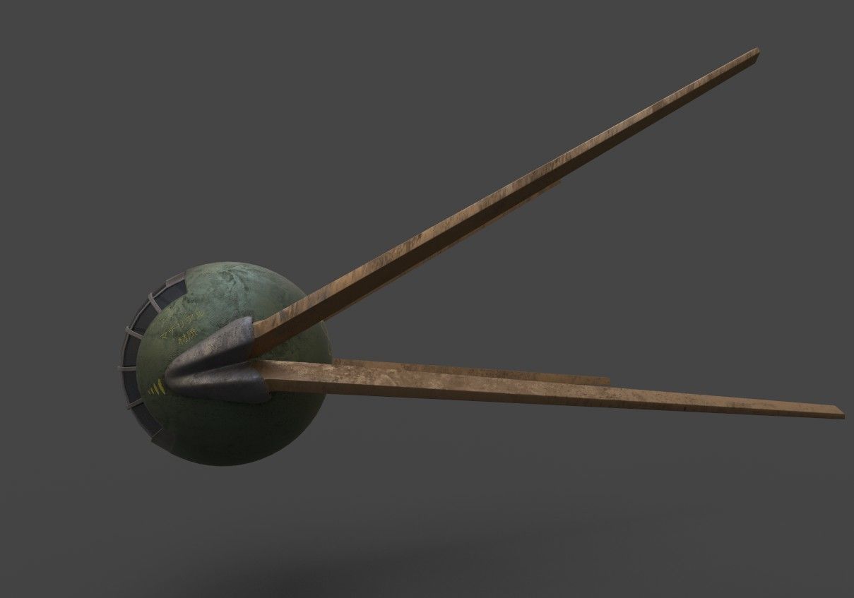 Sputnik 2020 Low-poly 3D model_14