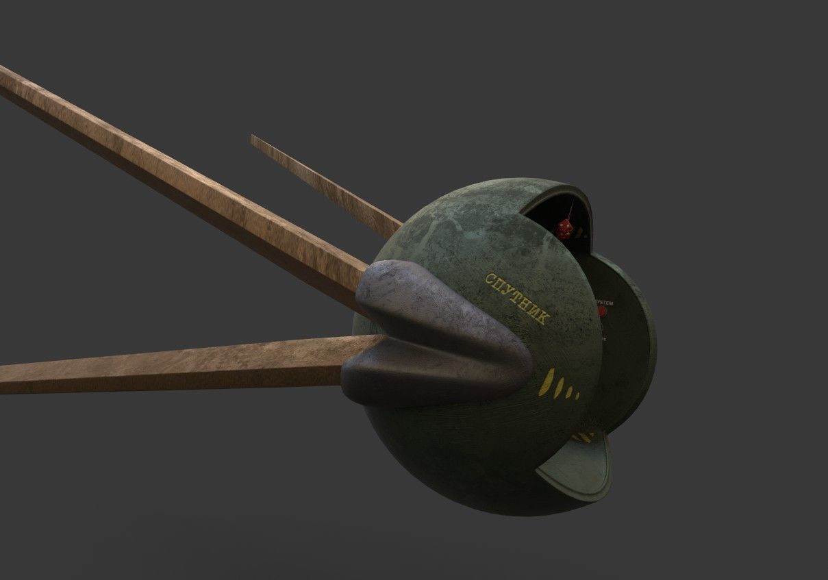 Sputnik 2020 Low-poly 3D model_8