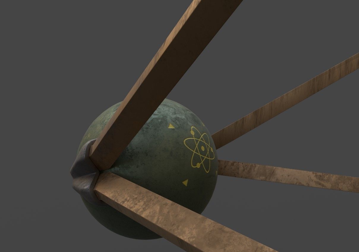 Sputnik 2020 Low-poly 3D model_15