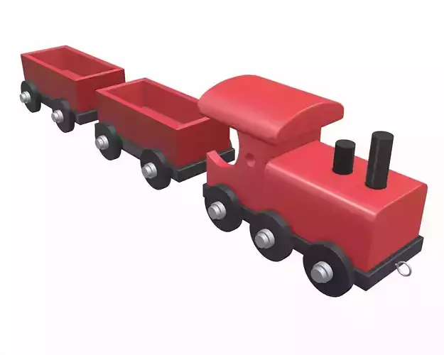 Train toy 3D model