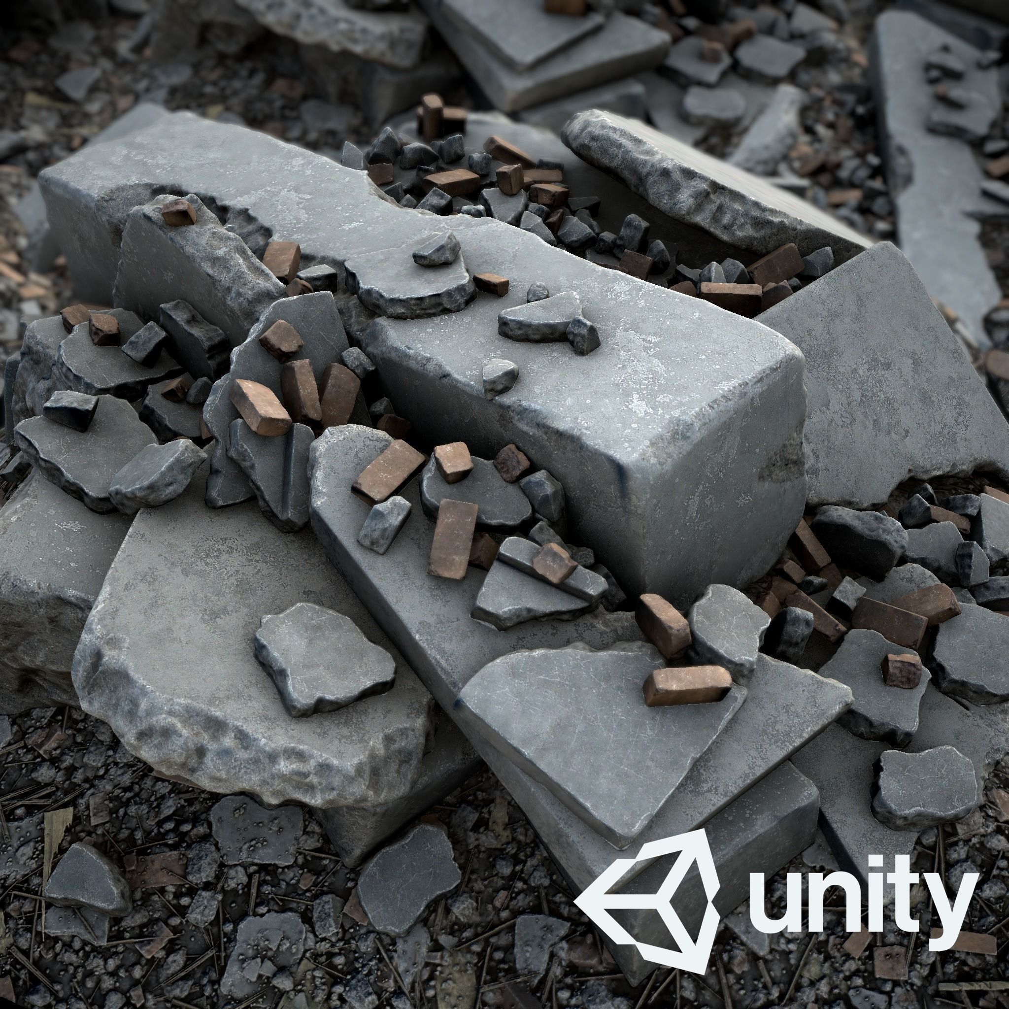 Debris Piles  Free 3D model_8
