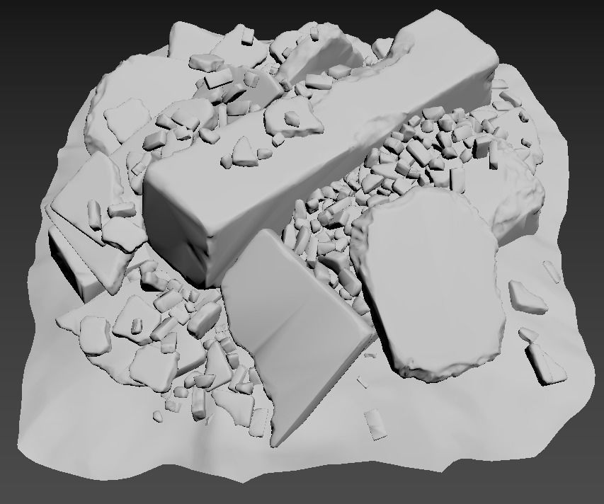 Debris Piles  Free 3D model_12