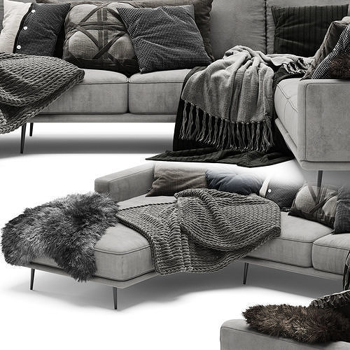 BoConcept Carlton Sofa E 3D model 3