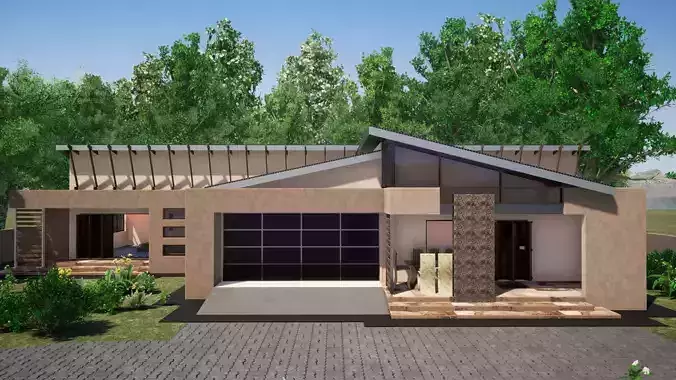 Three Bedroom Middle class Mansion