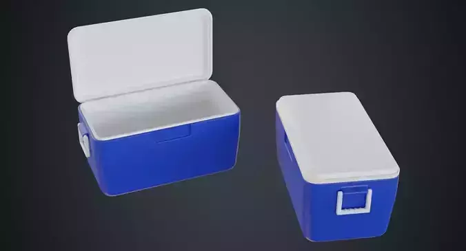 Cooler 1 Untextured 3D model
