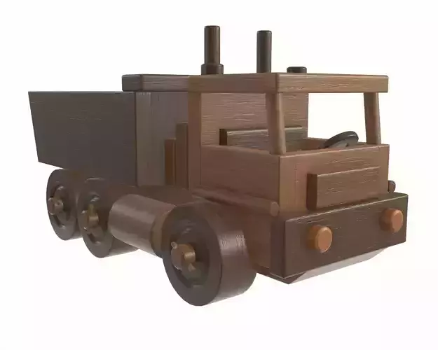 Truck wooden 3D model