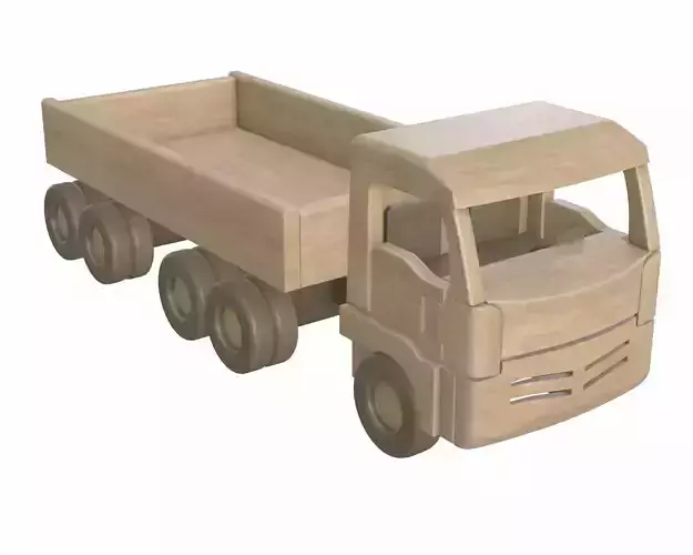 Truck wooden 2 3D model