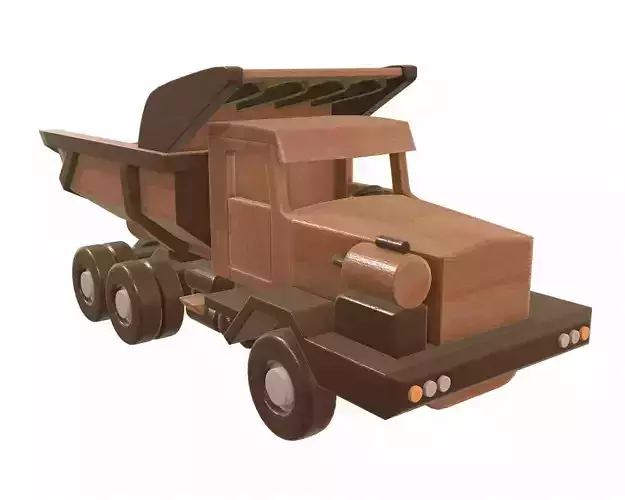 Truck wooden 3 3D model