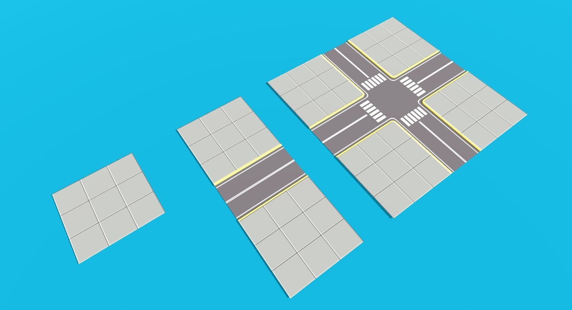 Low Poly Modular City Pack Low-poly 3D model_12