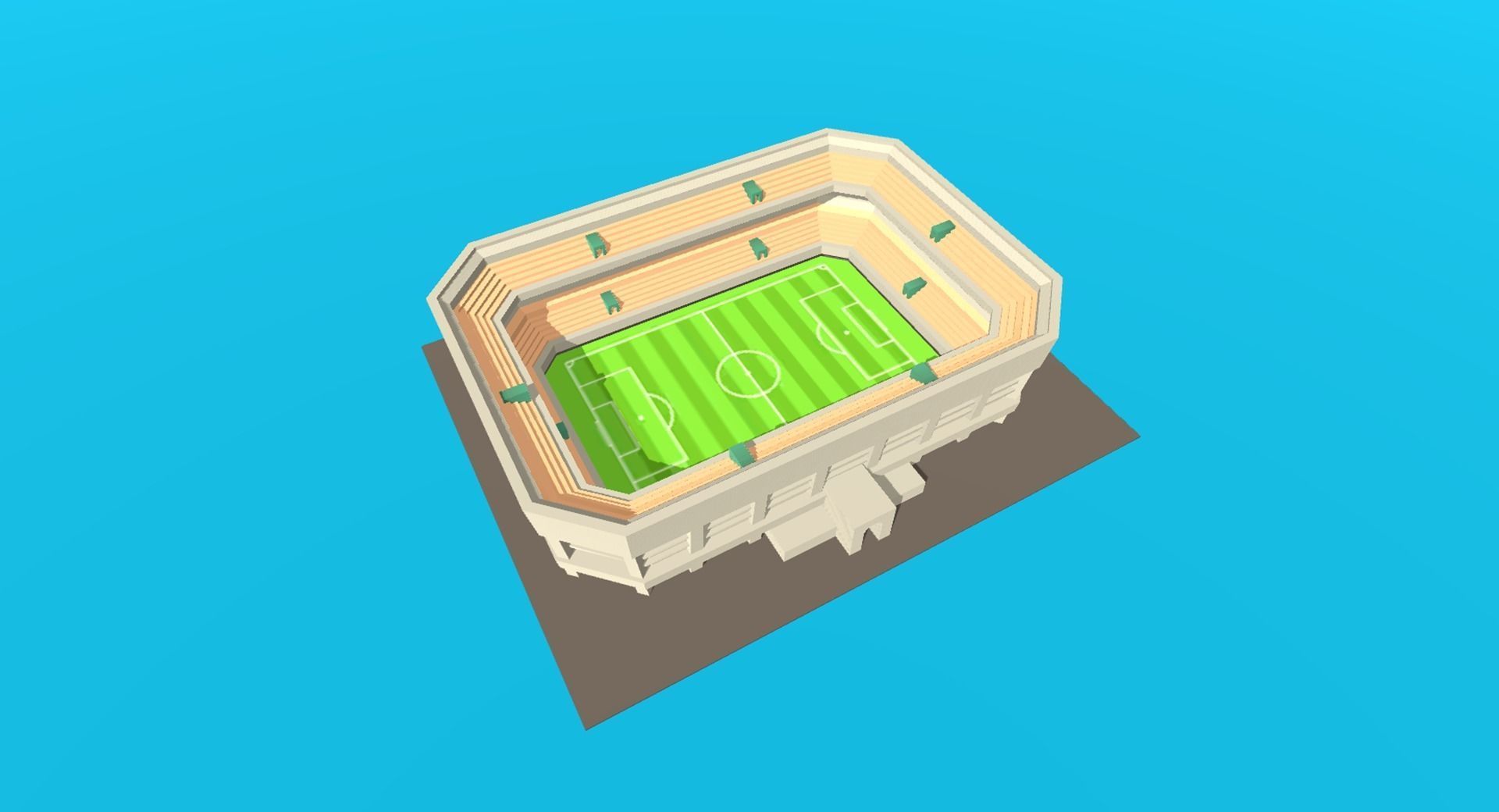 Low Poly Modular City Pack Low-poly 3D model_9