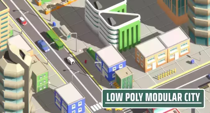 Low Poly Modular City Pack