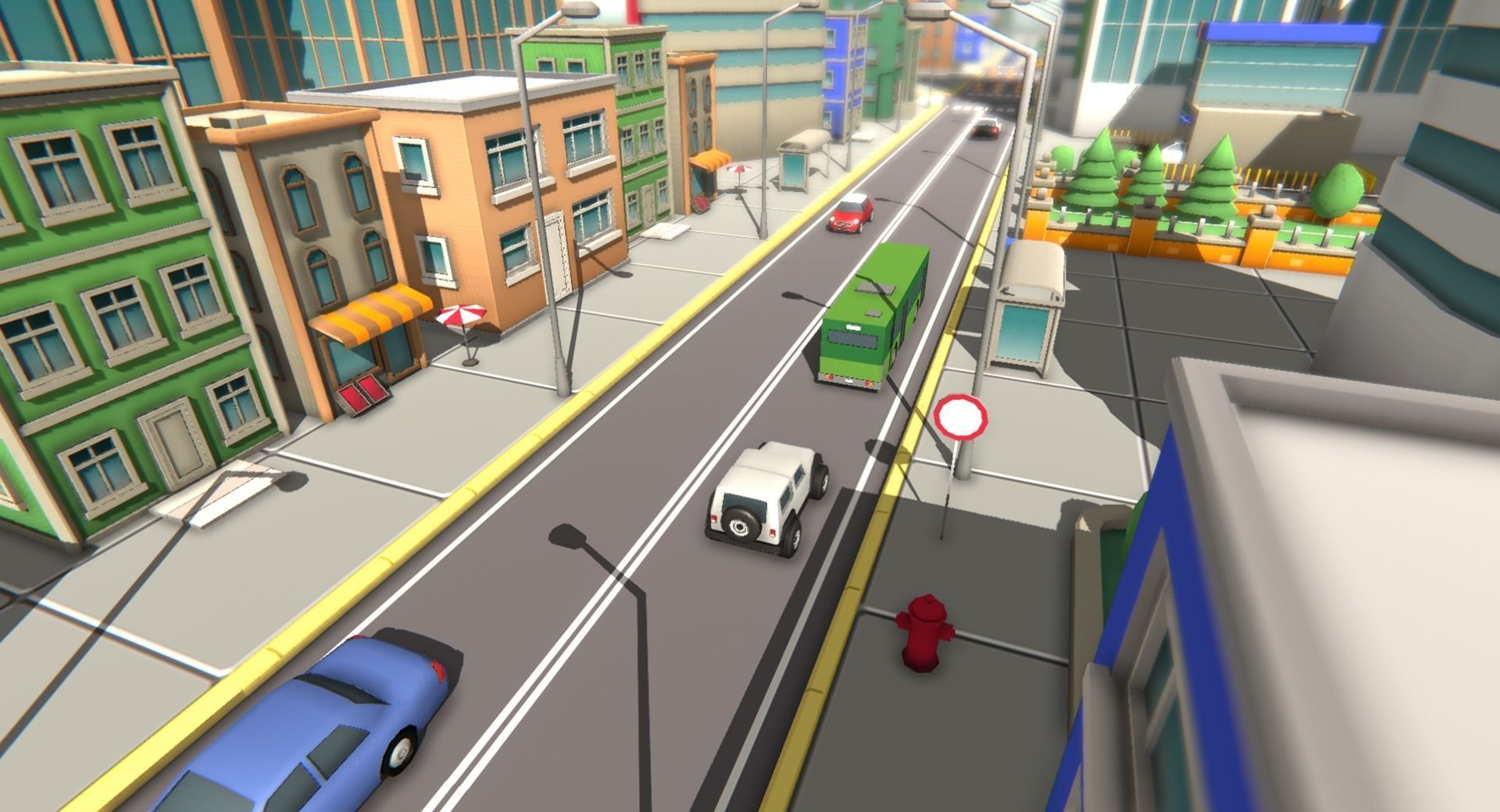 Low Poly Modular City Pack Low-poly 3D model_2