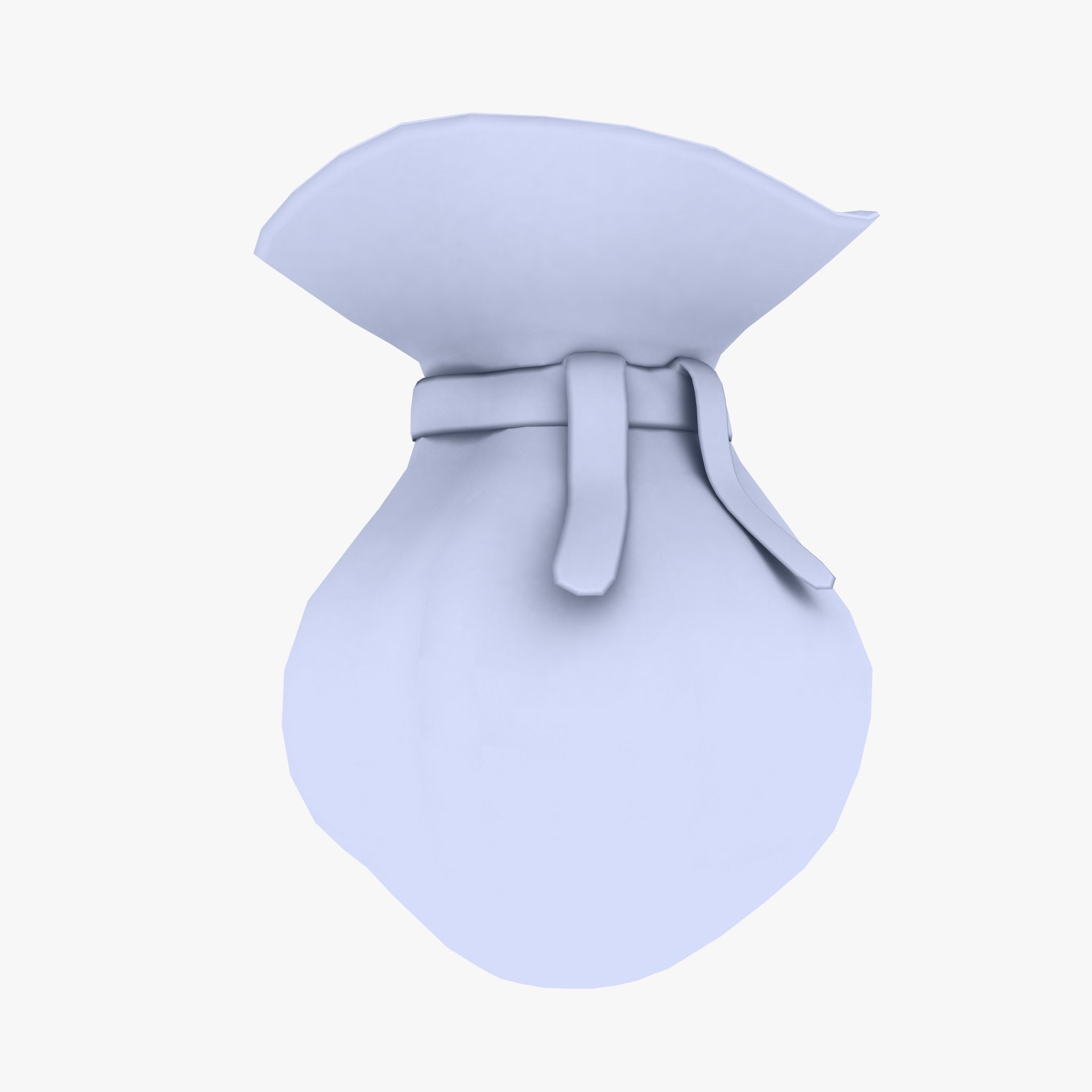 Leather Bag low poly Low-poly 3D model_3