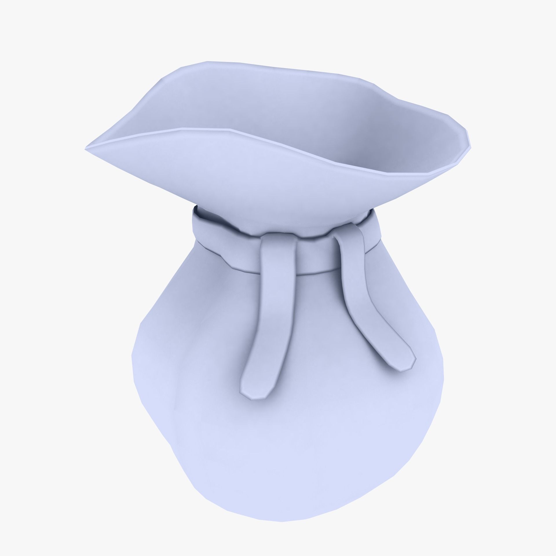 Leather Bag low poly Low-poly 3D model_0