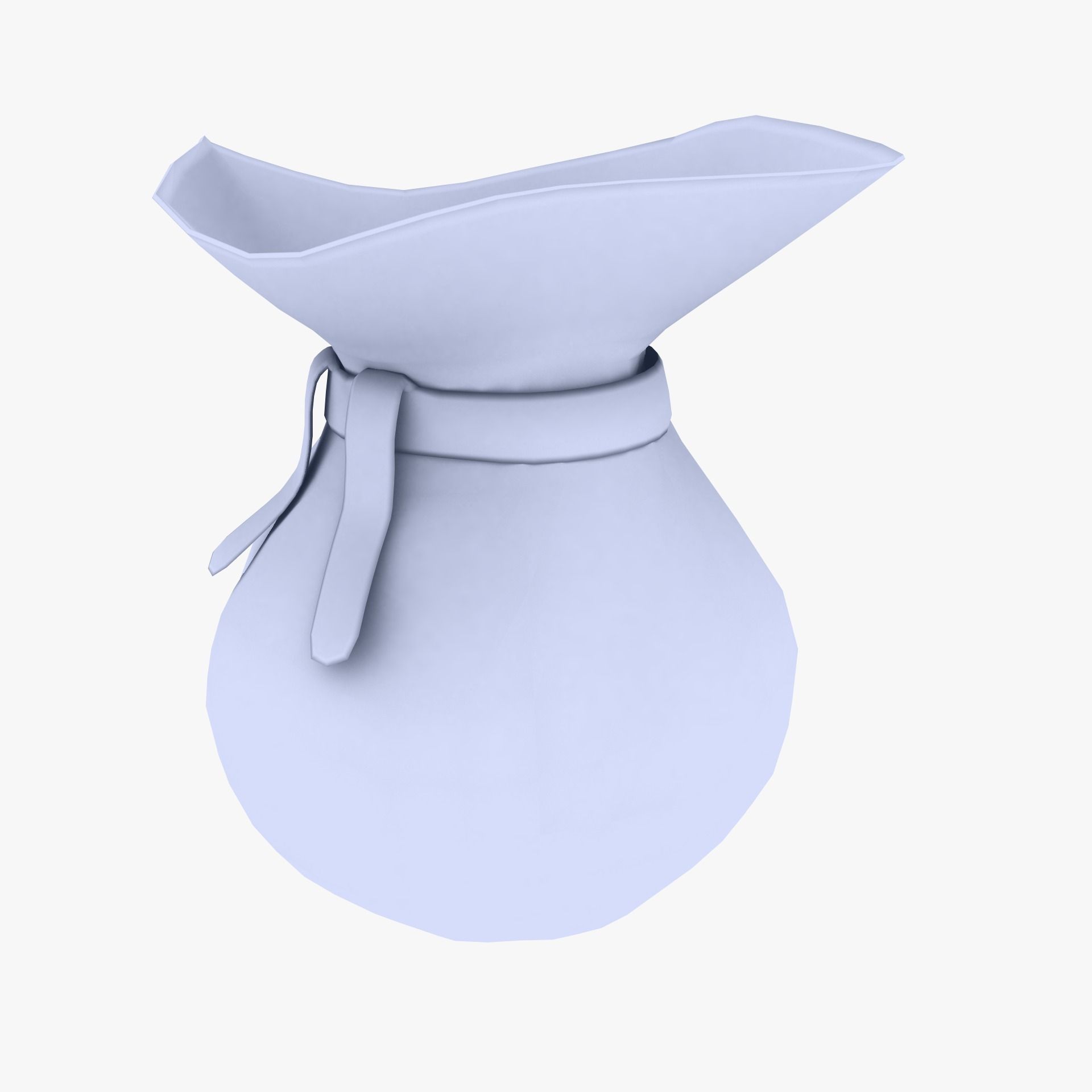 Leather Bag low poly Low-poly 3D model_1