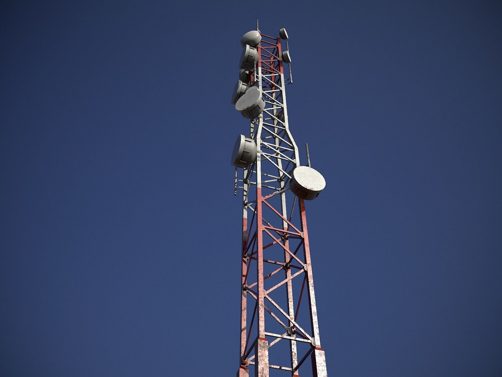 Telecommunications Tower PBR Low-poly 3D model_3