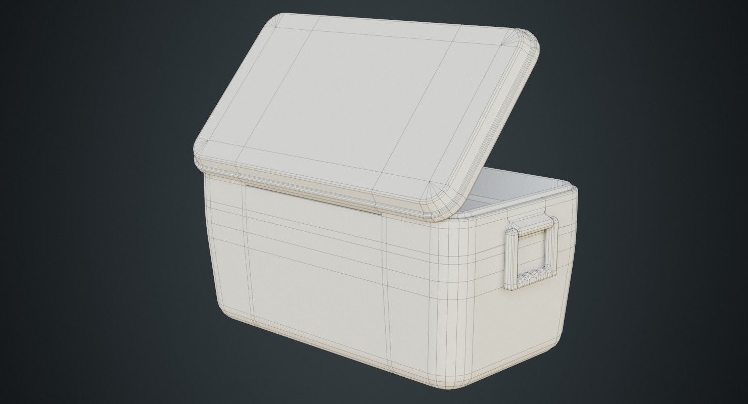 Cooler 1B Low-poly 3D model_9