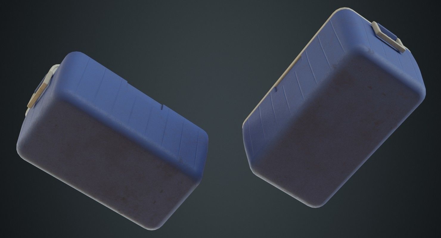 Cooler 1B Low-poly 3D model_2