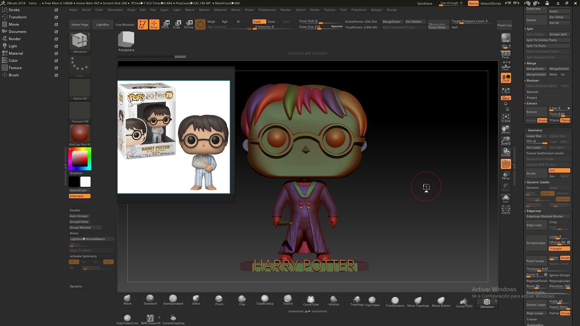 Harry Potter Funko Pop 3D print model_2