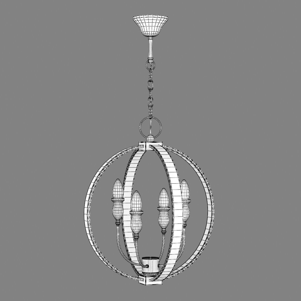 731247 Cero Lightstar hanging chandelier 3D model_4