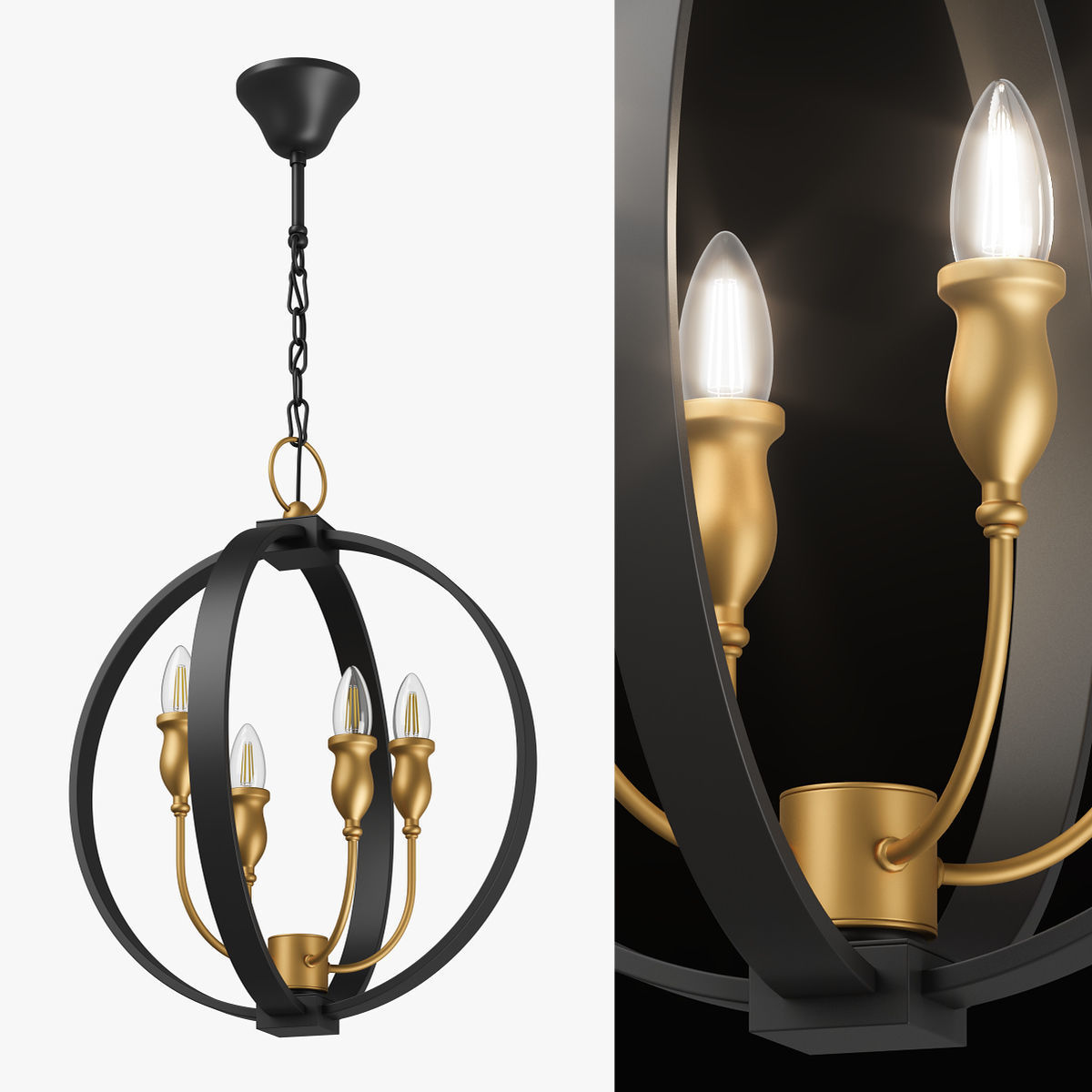 731247 Cero Lightstar hanging chandelier 3D model_7