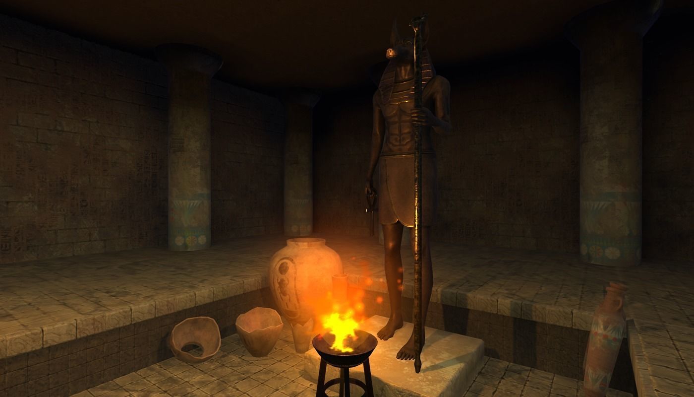 Modular Egypt Tomb Low-poly 3D model_16