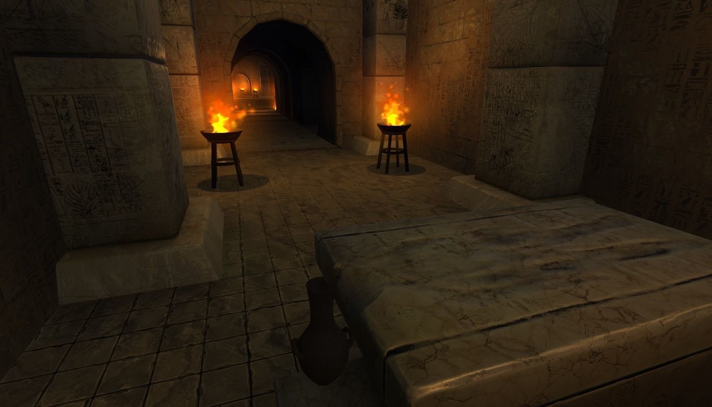 Modular Egypt Tomb Low-poly 3D model_15