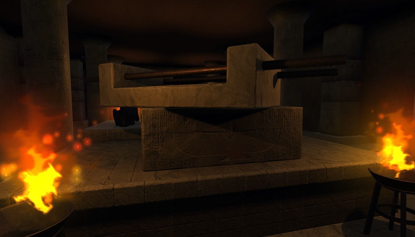 Modular Egypt Tomb Low-poly 3D model_11