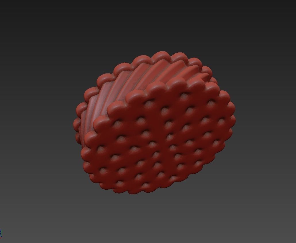 Ice Cream Sandwich Cookies Round 3D model_4