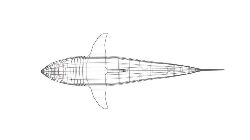 Low Poly Cartoon Shark Low-poly 3D model_19