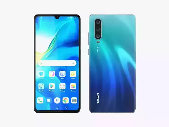 Huawei P30 Aurora 3D model