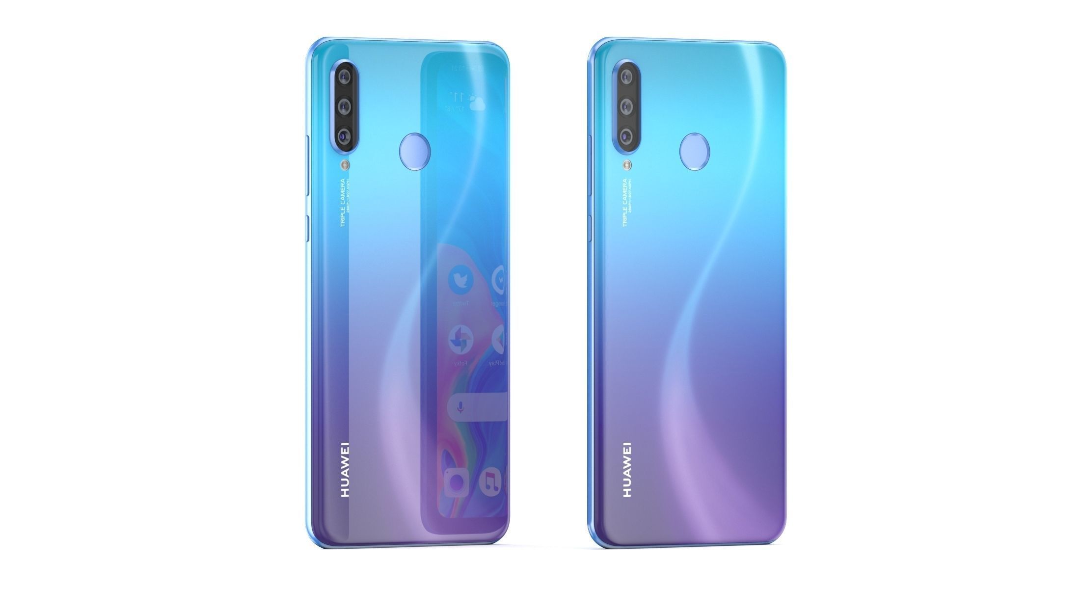 Huawei P30 and P30 Pro and P30 Lite 3D model_3