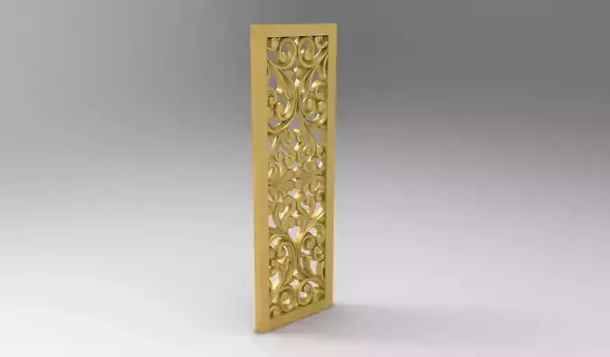 Wall decor panel 3d stl model for cnc Carving
