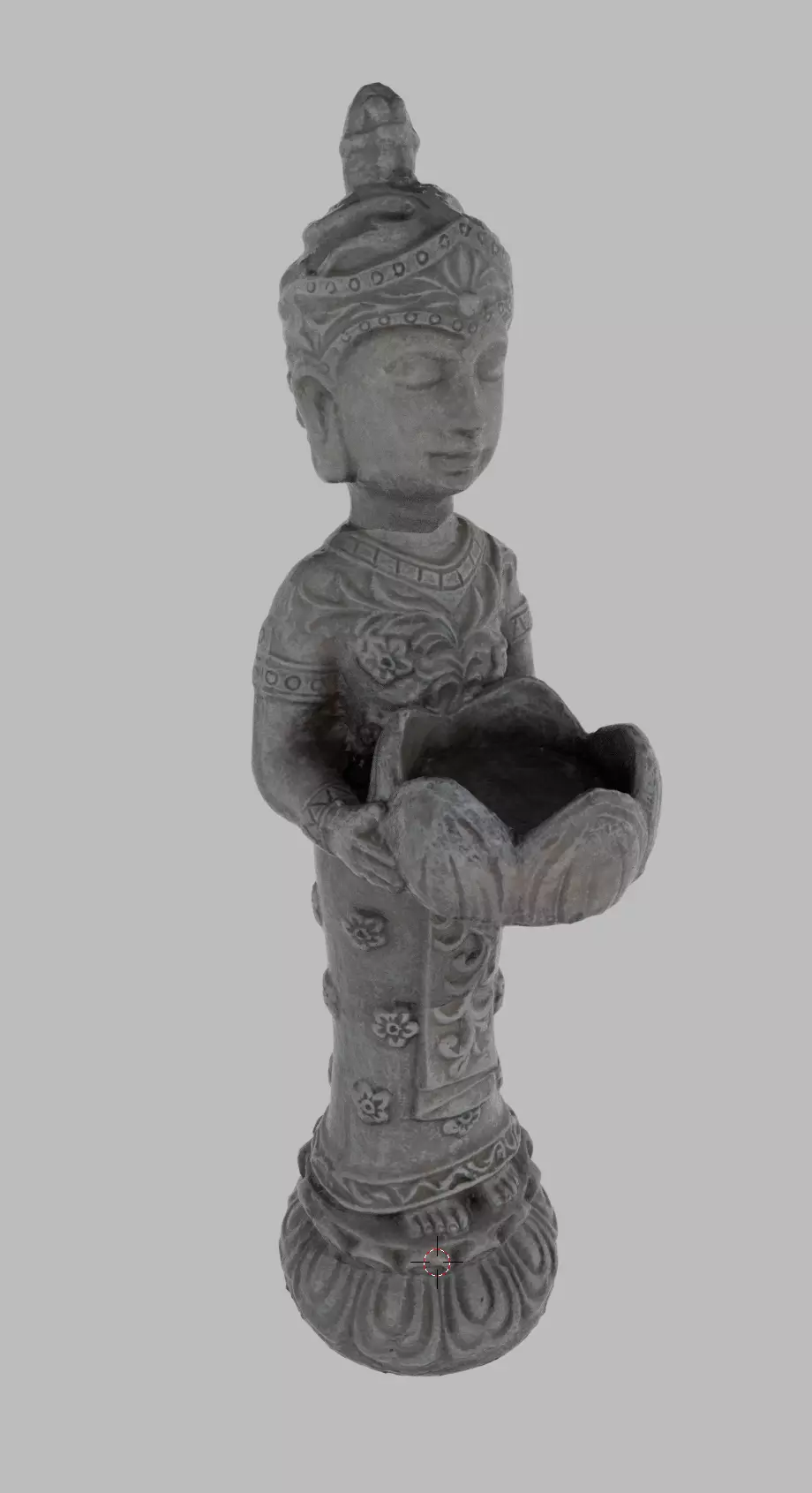 Indian Princess Stone Statue 3D model