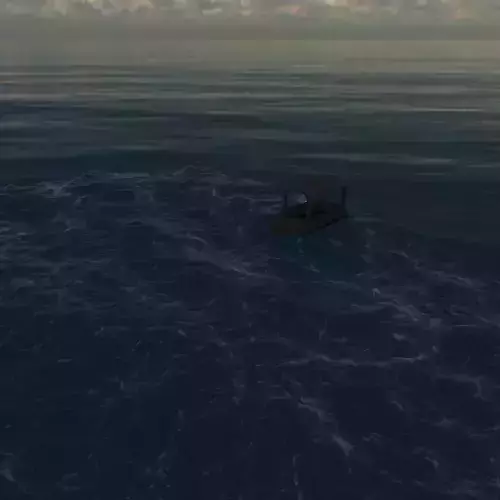 ocean model and animated